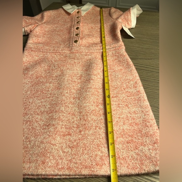 Maje Ranello Collared Mini Dress in Pink sz FR 34 XS 450$ - Picture 16 of 17